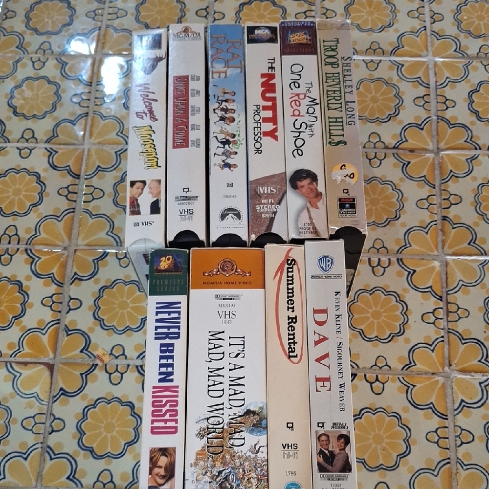 11 Comedy Movies On VCR Featuring Some Of Your Favorite Stars From 70s,80s,90s